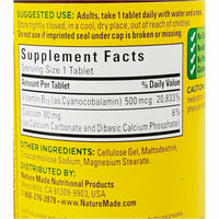 Vitamin B12, 500 mcg 200 Tablets by Nature Made - Image 2