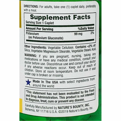 Potassium 99 mg 100 Caplets