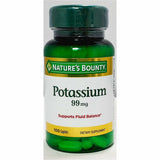 Natures Bounty, Potassium 99 mg 100 Caplets