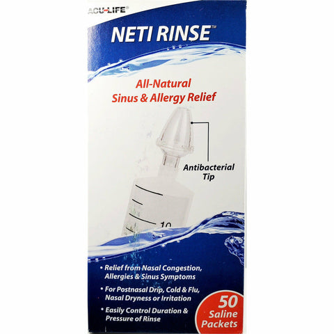 Neti Rinse Sinus Rinse Kit, 50 Saline Packets