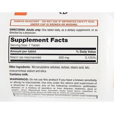 Niacinamide 500 mg 100 Tablets by Rugby