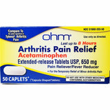 Ohm Arthritis Pain Relief, Acetaminophen 650 mg, 50 Caplets