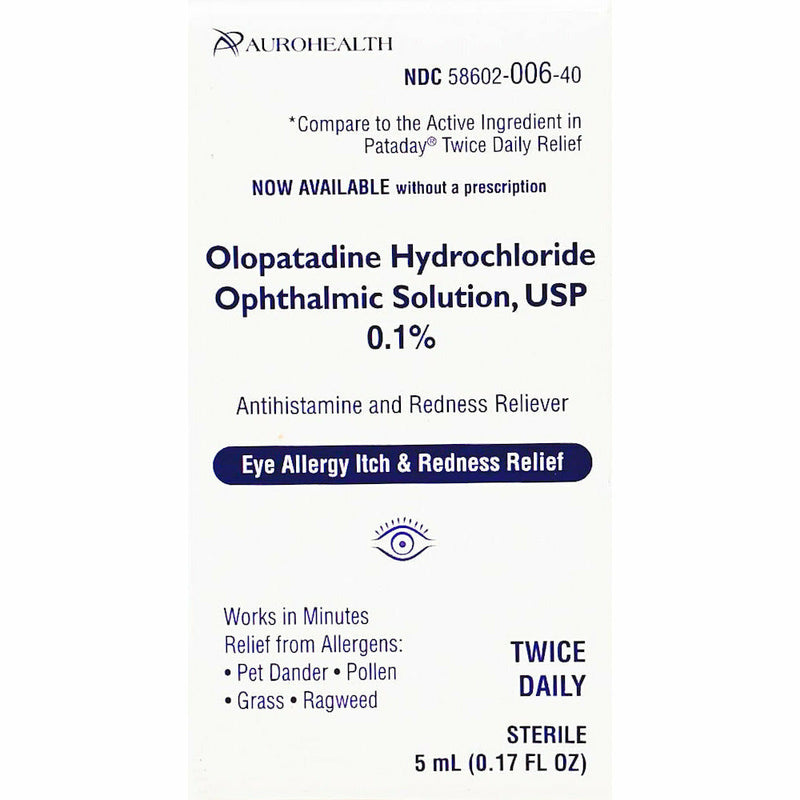 Olopatadine HCl Ophthalmic Solution 5 mL by Aurohealth - Main product image