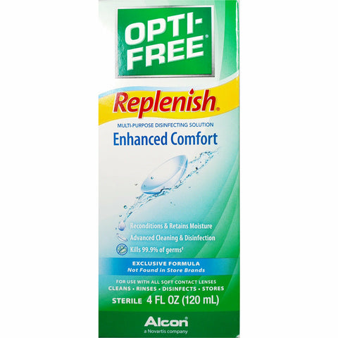Opti-Free Replenish Contact Solution, 4 fl oz (120 mL)