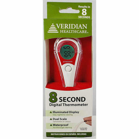 Oral Digital Thermometer by Veridian Healthcare (8 Second)