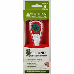 Veridian Healthcare Digital Thermometer, 9-Second Readout, Fahrenheit and  Celsius, Flexible Tip, Lifetime Warranty