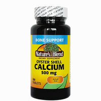 Oyster Shell Calcium 500 mg 100 Tablets by Natures Blend - Image 1