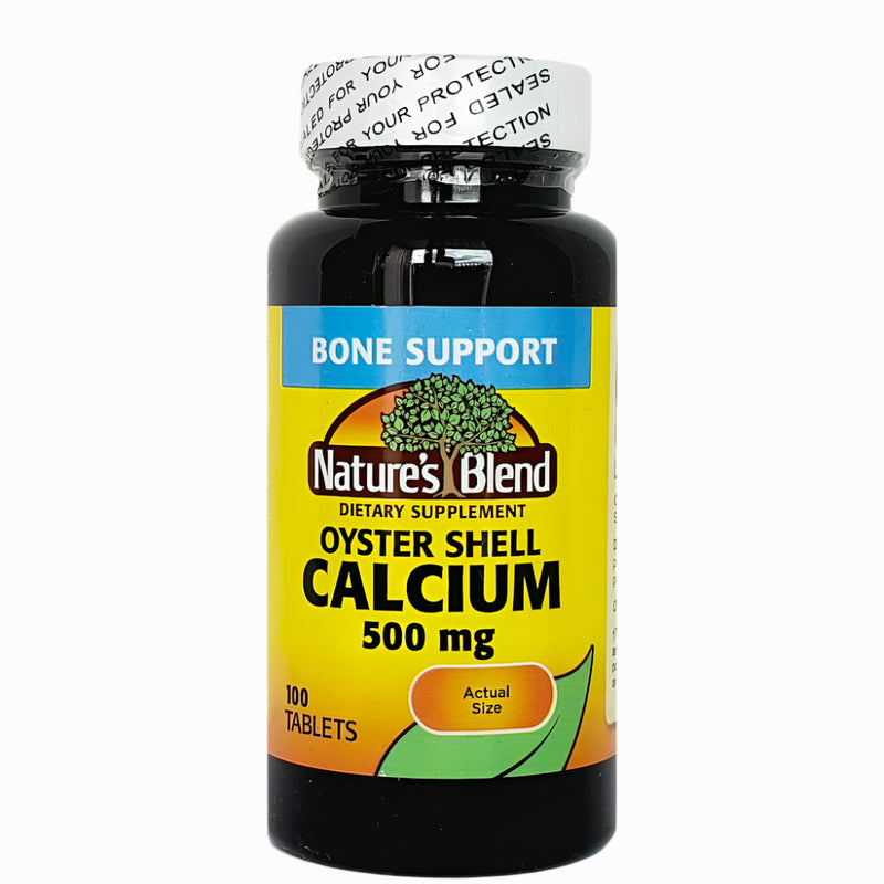 Oyster Shell Calcium 500 mg 100 Tablets by Natures Blend - Main product image