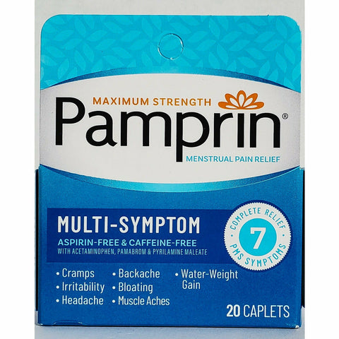 Pamprin Multi-Symptom, 20 Caplets