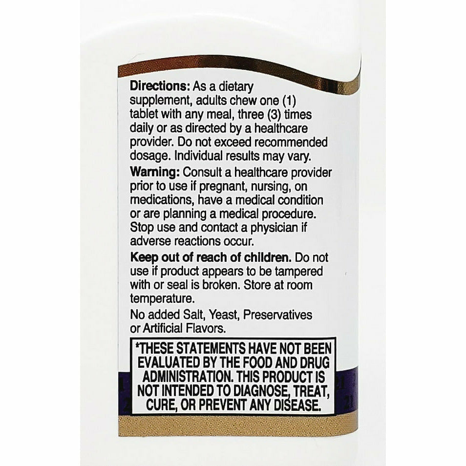 Papaya Enzyme Digestive Support Chewable Tablets Hargraves Online