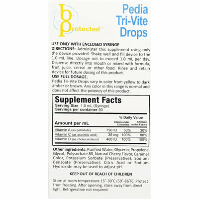 Pedia Tri-Vite Drops for Infants & Toddlers), 50 mL