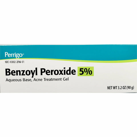 Perrigo Benzoyl Peroxide 5% Acne Gel, 3.2 oz
