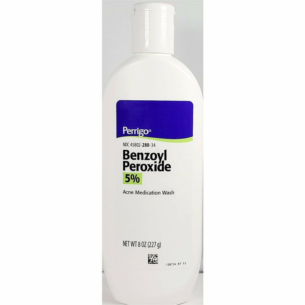 Benzoyl Peroxide 5 Acne Wash 8 oz bottle by Perrigo Acne Relief