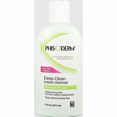 Phisoderm Deep Clean Cream Cleanser, (Normal to Dry Skin) 6 fl oz