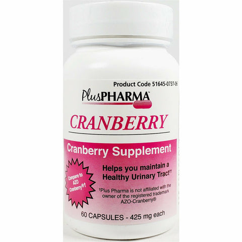 Cranberry Supplement, 425 mg 60 Capsules by PlusPharma