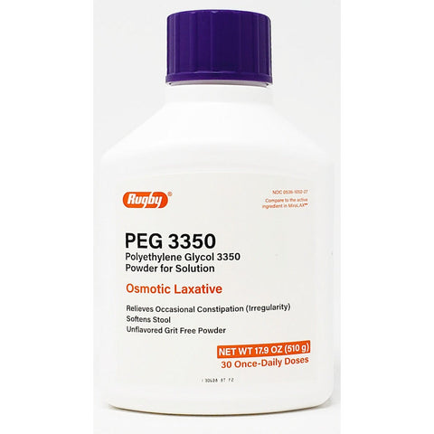 Polyethylene Glycol (PEG 3350) 17.9 oz by Rugby