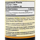 Potassium Gluconate 500 mg 100 Tablets by Nature's Blend