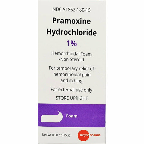 Pramoxine Hydrochloride 1% Hemorrhoidal Foam, 0.50 oz
