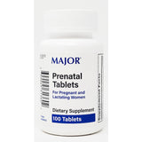 Prenatal Vitamins 100 Tablets by Major