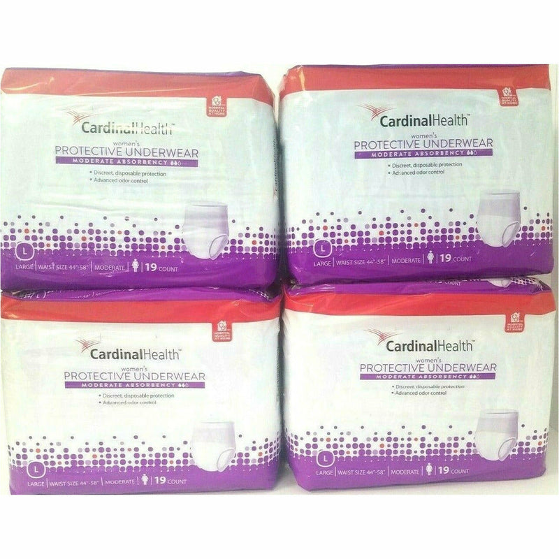 Women's Protective Underwear (Moderate Absorbency) Size L ( 4 Pack) - Main product image