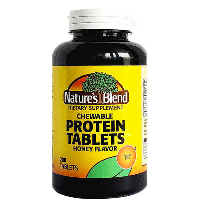 Protein Chewable Tablets 200 Count by Natures Blend