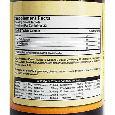 Protein Chewable Tablets 200 Count by Natures Blend