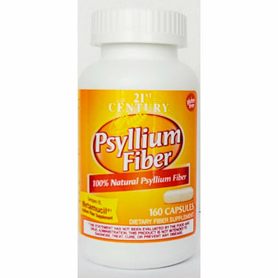Psyllium Fiber 160 Capsules by 21st Century
