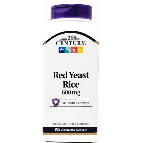 Red Yeast Rice 600 mg 150 Capsules by 21st Century