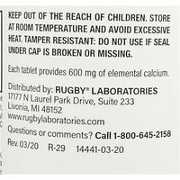 Calcium 600 mg with D3 (200 IU) 60 Tablets Each (1 or 3 Pack) by Rugby - Image 4