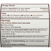 Calcium Carbonate 10 gr, 1000 Tablets by Rugby - Image 2