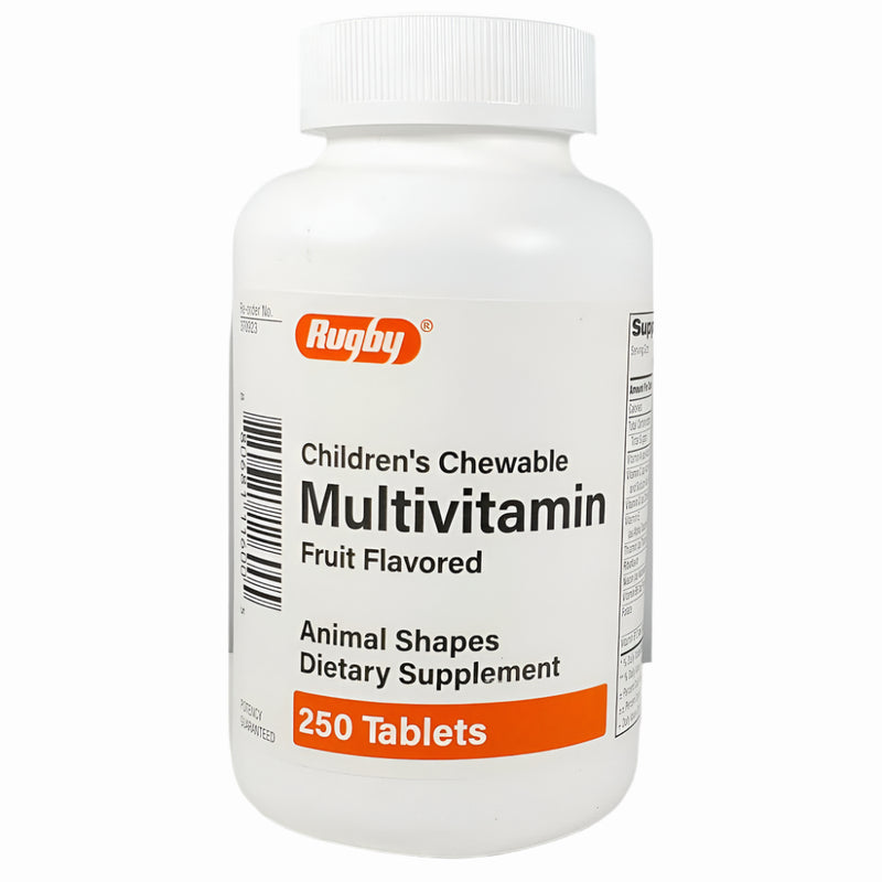 Multivitamin for Children (Chewable) 250 Tablets by Rugby - Main product image