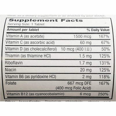 Rugby Daily-Vite Multivitamin, 100 Tablets