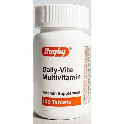 Rugby Daily-Vite Multivitamin, 100 Tablets