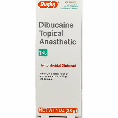 Rugby Dibucaine Topical Anesthetic 1%, 1 oz