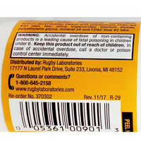 Ferrous Sulfate 325 mg 100 Tablets by Rugby - Image 3