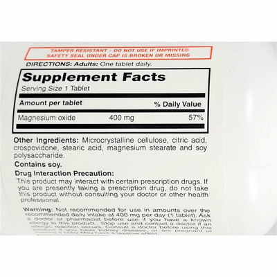 Magnesium Oxide 400 mg 