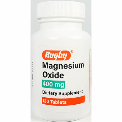 Magnesium Oxide 400 mg 120 Tablets by Rugby
