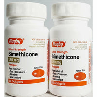 Simethicone, 180 mg 60 softgels each (1, 2 or 3 Pack) by Rugby - Image 2