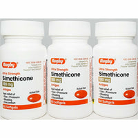 Simethicone, 180 mg 60 softgels each (1, 2 or 3 Pack) by Rugby - Image 3