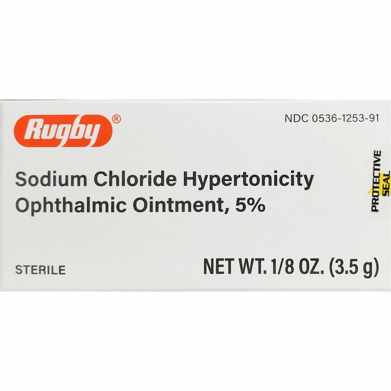 Sodium Chloride Ophthalmic Ointment, 5% by Rugby (1/8 oz) - Main product image