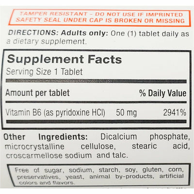 Vitamin B6 50 mg