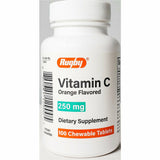 Vitamin C, 250 mg 100 Chewable Tablets by Rugby (Immune Support)