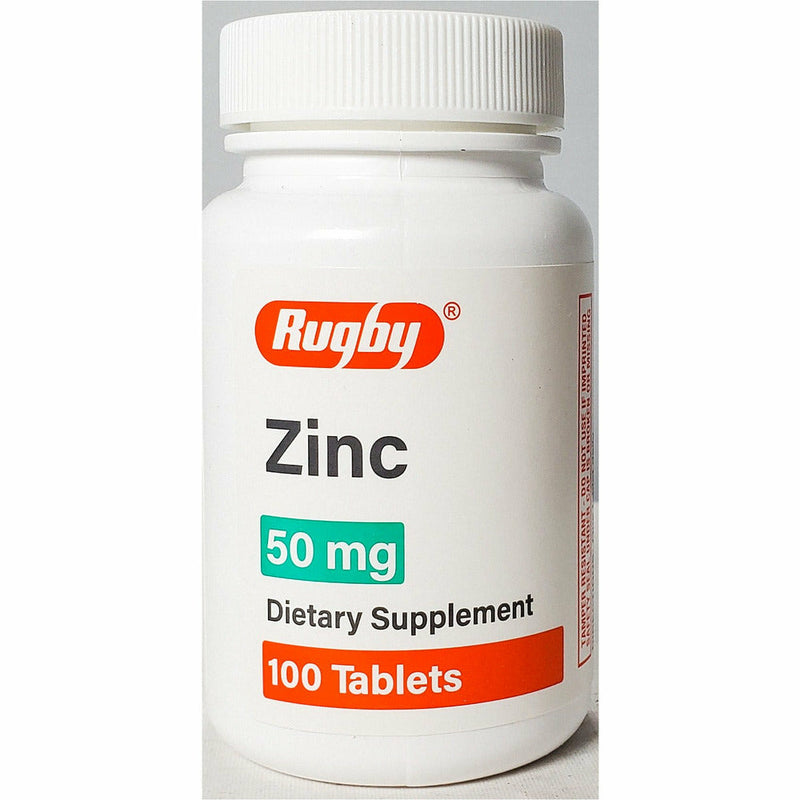 Zinc (Gluconate) 50 mg 100 Tablets by Rugby - Main product image