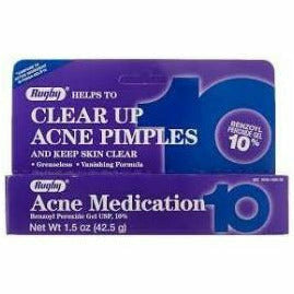 Acne Medication Benzoyl Peroxide 10% (Gel) by Rugby (1, 3 or 6 Pack) - Main product image