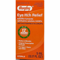 Eye Itch Relief, Ketotifen Fumarate Ophthalmic Solution 5 mL by Rugby - Image 1