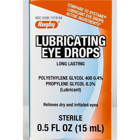 Lubricating Eye Drops, 0.5 Fl oz by Rugby