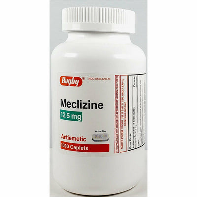 Meclizine 12.5 mg 1000 Caplets by Rugby