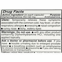 Diphenhydramine HCl, 50 mg 100 Capsules by SDA - Image 2
