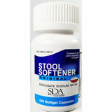 SDA Stool Softener, Docusate Sodium 100 mg 100 Softgel Capsules