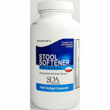 Sda Stool Softener Docusate Sodium (Compare To Colace) 100 Mg 1000 Softgels (1 Pack) Digestive